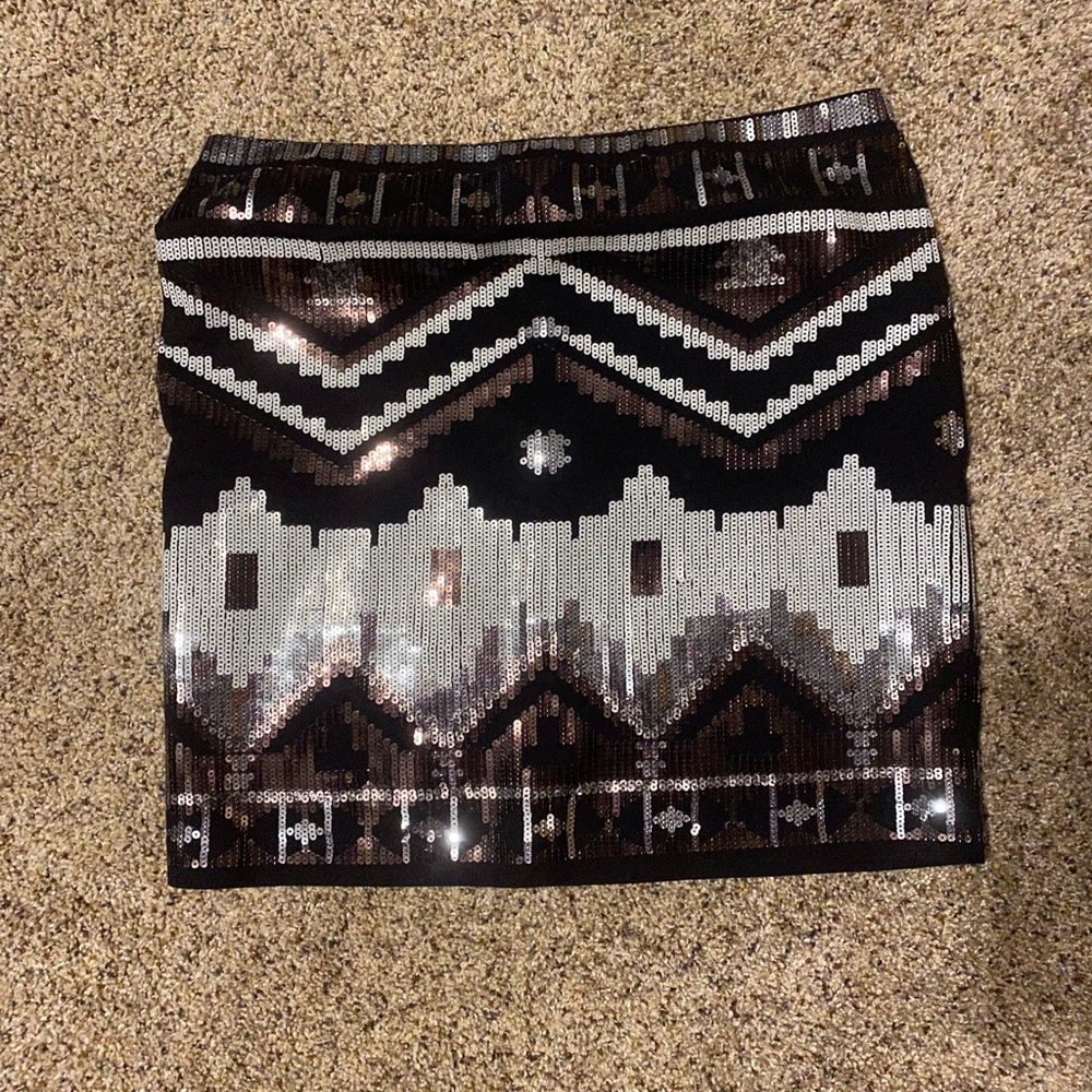 Express sequin mini skirt. Never worn